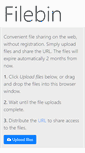 Mobile Screenshot of filebin.net